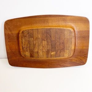 Dansk Brown Wooden Serving Tray